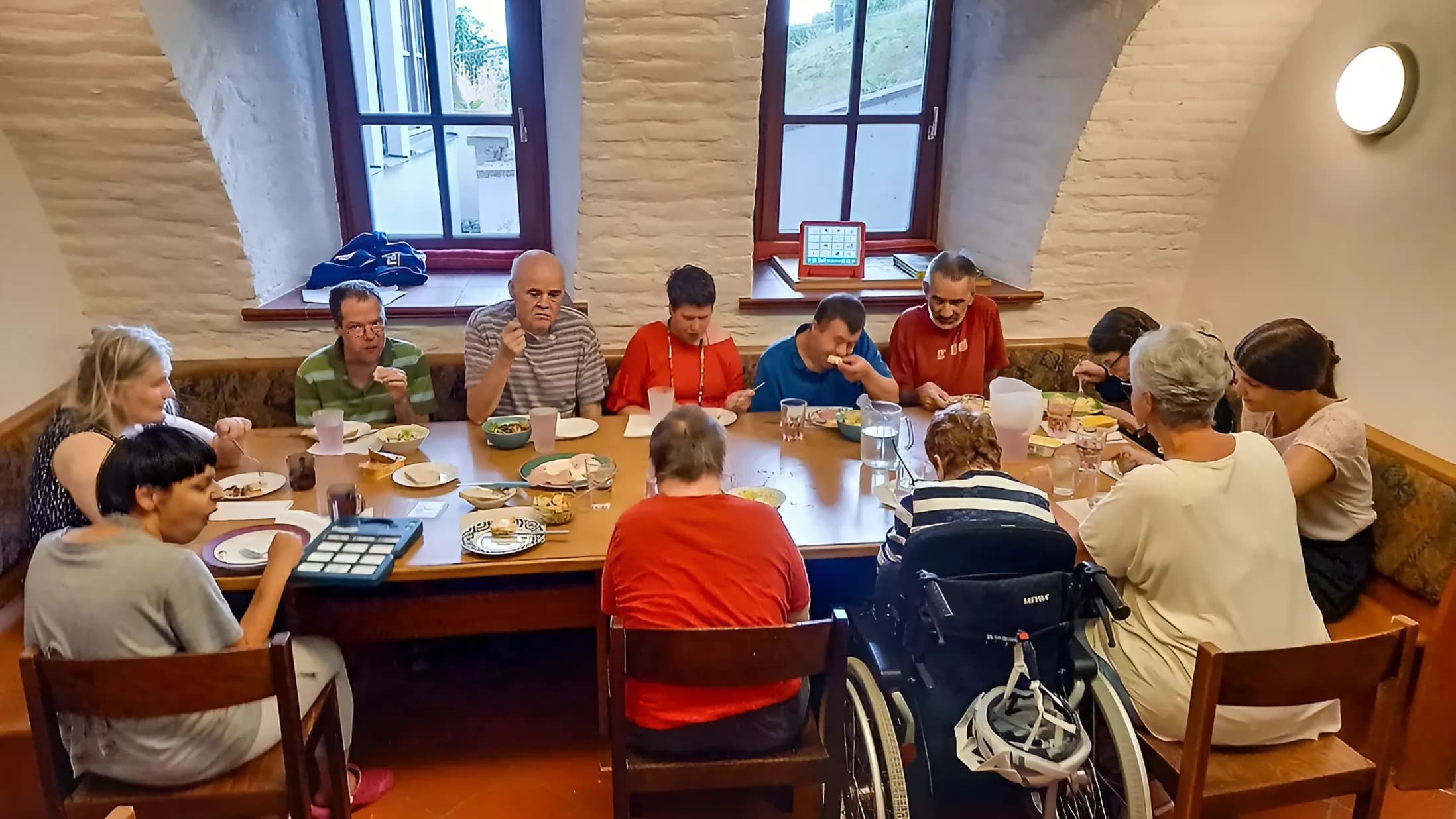 people around a table